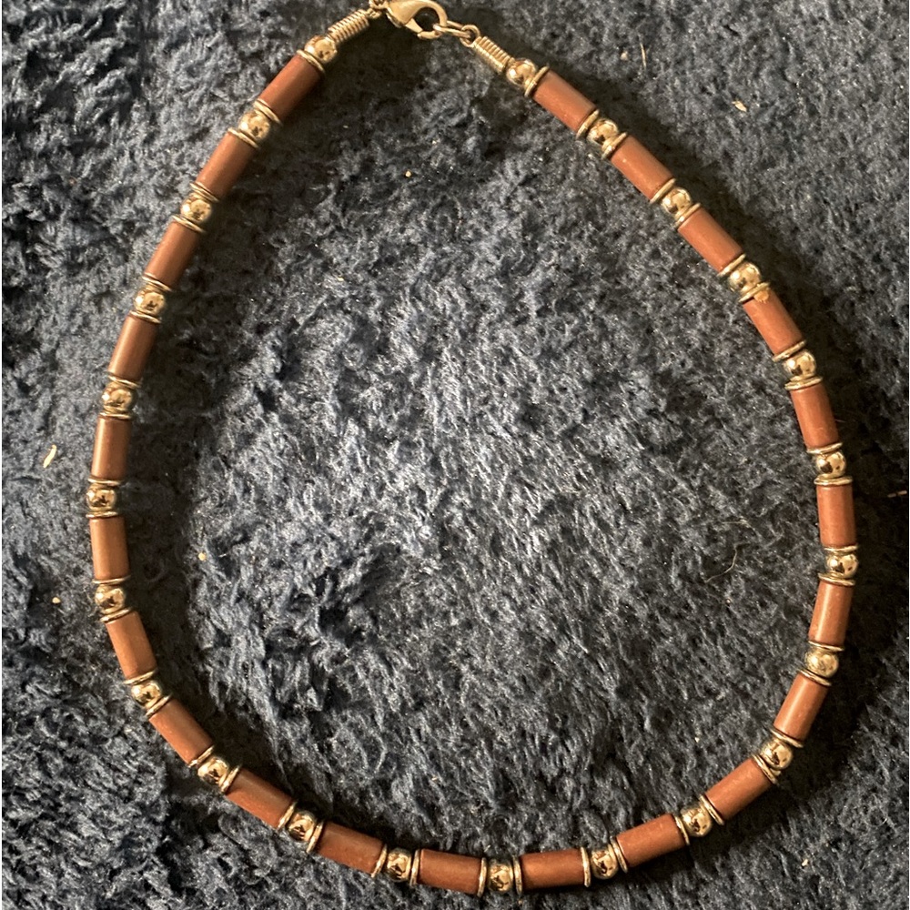 Fashion Jewelry: necklace Brown & Bead
